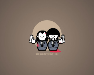 Couple people holding guns moon - pop surrealism free wallpaper