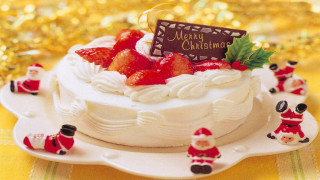 White cake strawberries plate merry - strawberry free wallpaper