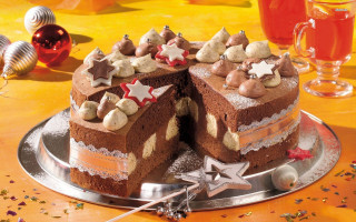 Cake slice plate fork wine - a slice free wallpaper
