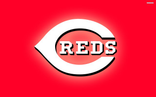 Red white logo word reeds - a white circle in the middle free wallpaper
