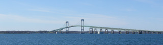 Bridge water sky clouds background 3 - anne rigney free wallpaper