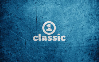 Blue wall white logo classic - classic free wallpaper