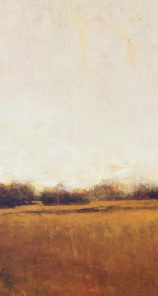 Field sky trees painting artwork - australian tonalism free wallpaper