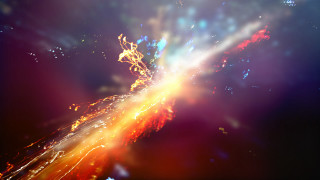 Bright light sky dark background - free new year wallpaper