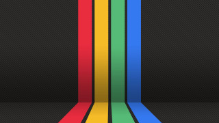 Rainbow colored object black background - a diagonal stripe free wallpaper