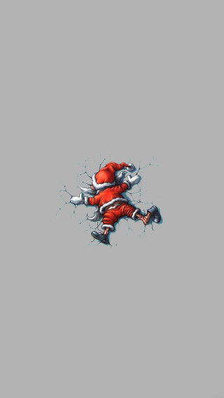 Santa running santa back chest - 2 d game art free wallpaper