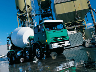 Green white truck silo building - matte finish free wallpaper