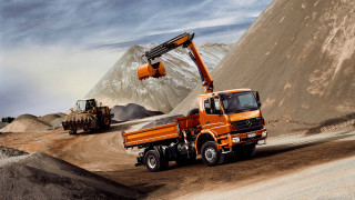 Truck dirt road dump truck - hard surface free wallpaper