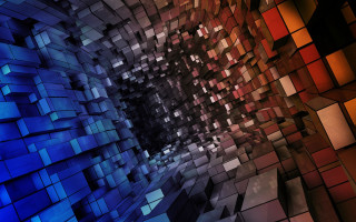 Colorful abstract background squares center 3 - square free wallpaper