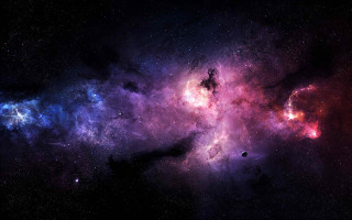 Colorful space stars black hole 3 - a black hole free wallpaper