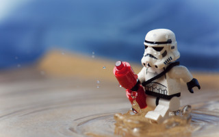 Lego stormtrooper fire hydrant beach - edward george handel lucas free wallpaper