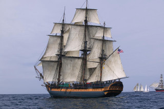 Sailboat ocean cloudy day american - cloudy free wallpaper