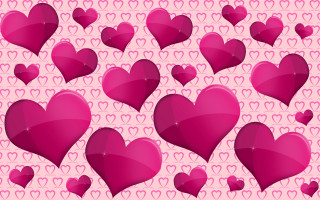 Hearts pink background pattern love - a wireframe diagram free wallpaper