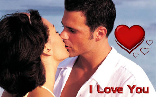 Man woman kissing heart background - a man and woman free wallpaper