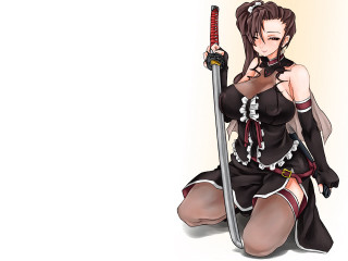 Woman black dress holding sword - a sword and a sword free wallpaper