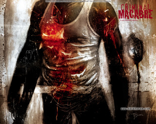 Bloody man white shirt red - bloody free wallpaper