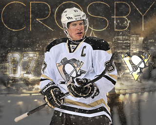 Hockey player cityscape team name - the name of the team free wallpaper