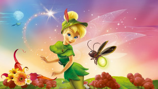 Cartoon fairy green dress bug - a storybook illustration free wallpaper for desktop