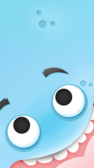 Cartoon monster big eyes toothy - craola free wallpaper