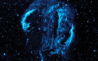 Blue star cluster sky black - blue star free wallpaper