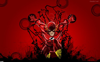 Cartoon character red background circles - circle free wallpaper