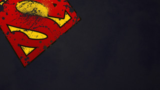 Superman logo black background red 5 - a superman logo free wallpaper