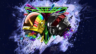 Colorful helmet paint splash cyberpunk - game art free wallpaper
