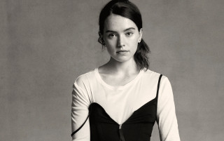 Woman white shirt black dress 2 - vogue free wallpaper