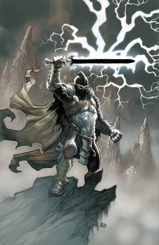 Knight sword rock sky lightning - a knight free wallpaper