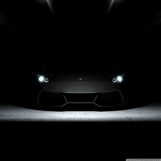 Black sports car dark room 9 - dark free wallpaper