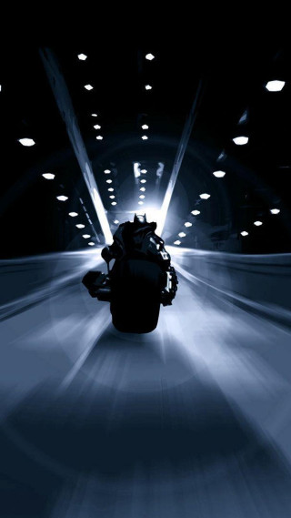 Motorcycle tunnel ride person lights - panfuturism free wallpaper
