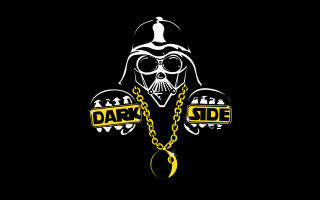 Dark side logo chain skull 2 - war free wallpaper