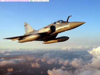 Jet flying sky clouds blue - a few white cloud free wallpaper