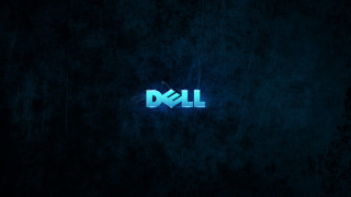 Dell logo dark blue glow - the bottom of the logo free wallpaper