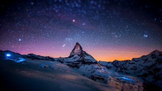 Mountain star filled sky stars 11 - a few star free wallpaper