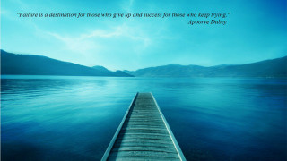 Pier water quote alone side - the water free wallpaper