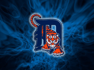 Tiger blue background digital cave - a tiger free wallpaper