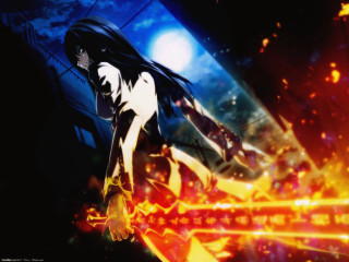 Woman dancing dark room bright - a blue sky behind her free wallpaper