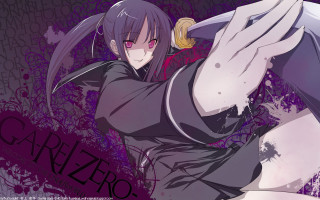 Woman knife purple background sword - grungy free wallpaper