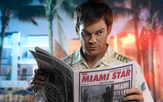 Man reading newspaper cell phone - andrew bell free wallpaper