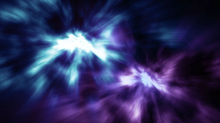 Blue purple starburst black background - a white center free wallpaper