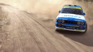 Blue white car dirt road - a dirt road in the desert free wallpaper