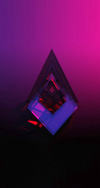 Purple red black pink purple - a triangle free wallpaper