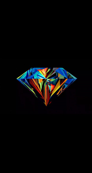 Colorful diamond black background image - a diamond free wallpaper