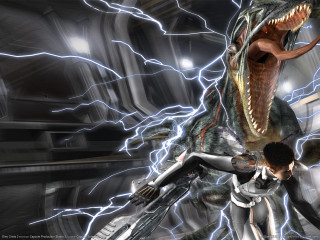Man dinosaur woman dresses gun - adam rex free wallpaper