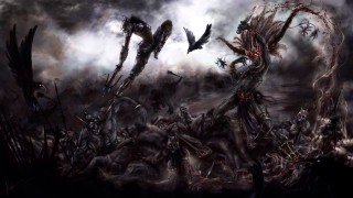 Demon attacking demon sword demon 2 - a painting of a demon free wallpaper