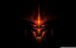 Demonic face glowing eyes gothic - dragon art free wallpaper