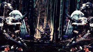 Statues bamboo forest background foreground - david lachapelle free wallpaper