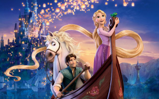 Rap rappi horse castle lanterns - a horse in front free wallpaper