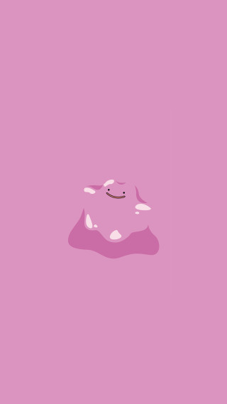 Pink background cartoon character face - derf free wallpaper